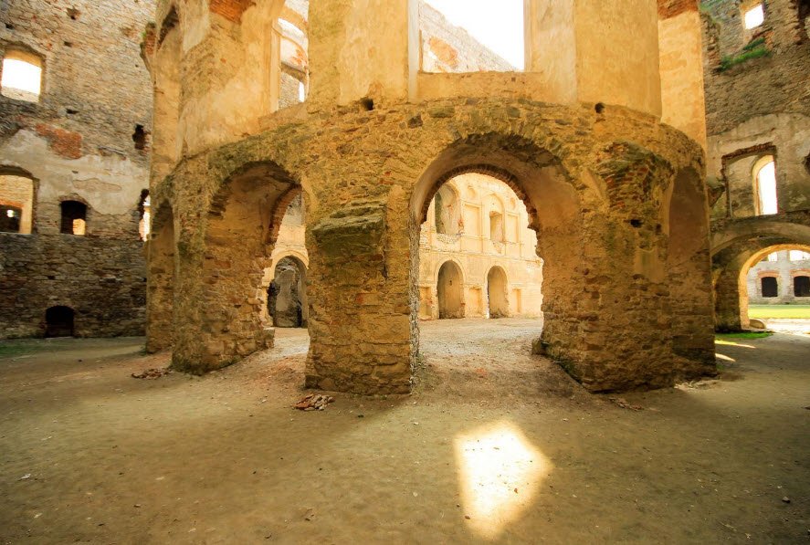 The ruins of the Castle in Brok, Poland